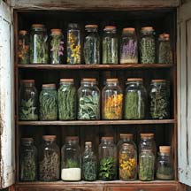 A Cabinet of Herbs.